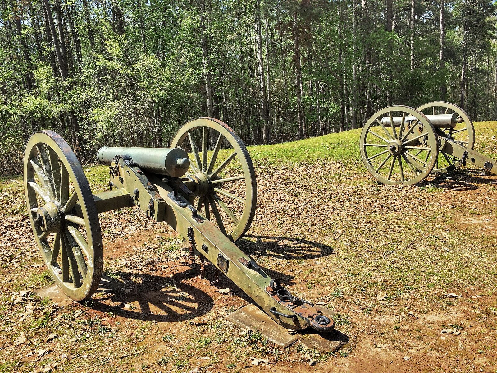 Historic cannons at Kennesaw Mountain National Battlefield Park